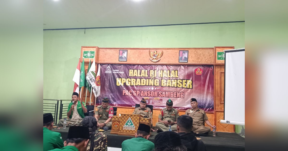 ANSOR BANSER PAC GP ANSOR SAMBENG GELAR KEGIATAN HALAL BI HALAL DAN UPGRADING BANSER